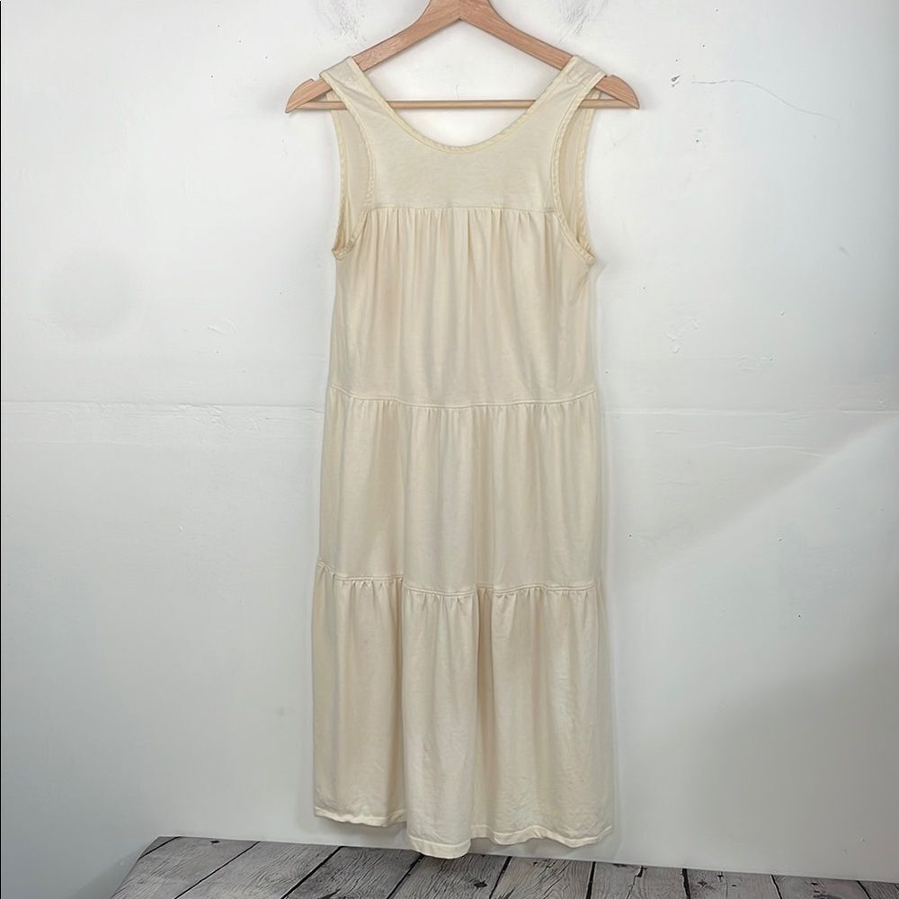 Everlane The Weekender Tiered Dress cream size XS